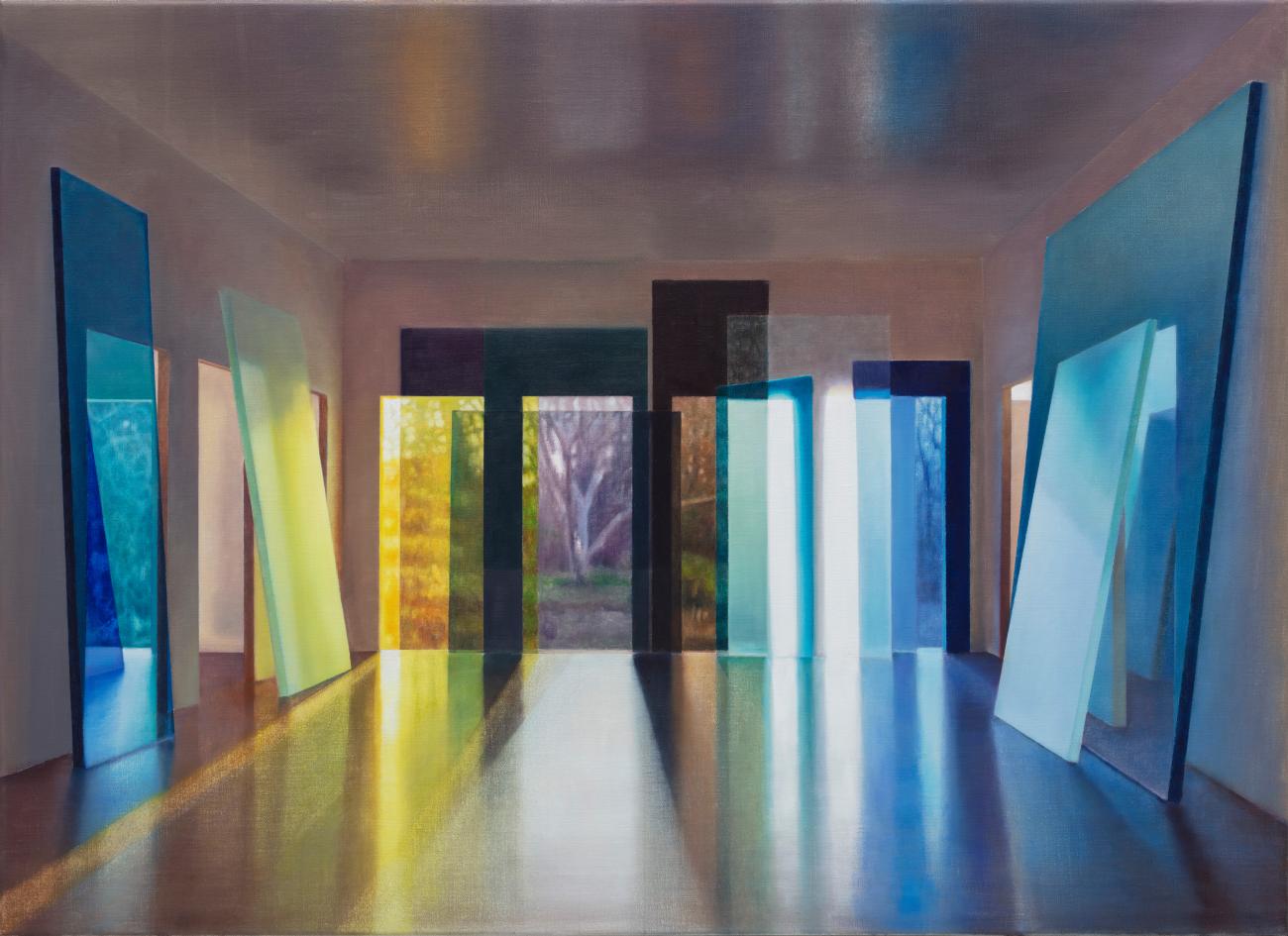 The magnolia. Later, 90x110 cm, Private collection