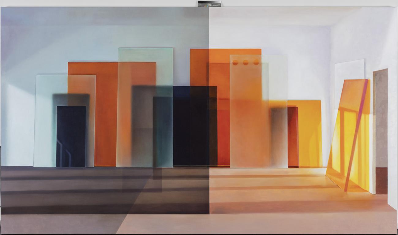 Light and infinite II, 200 x 350 cm, Private collection