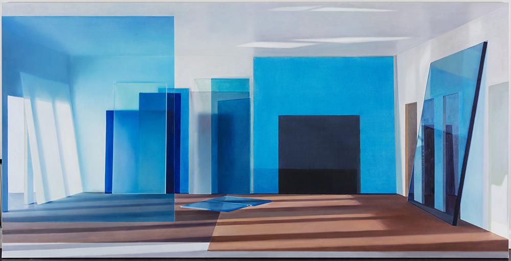 Space without a place II, 200 x 400 cm, Kunsthal Brandts