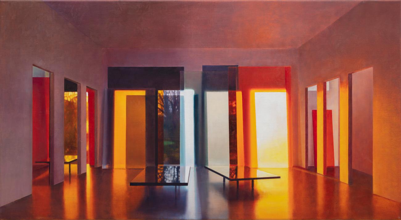 A sudden glow, 60x110 cm, Private collection