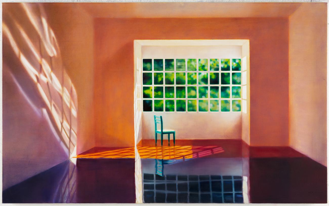 Room with Bay Window II, 80 x 120 cm, The artist