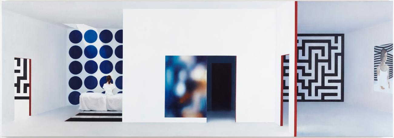 Labyrinth, 90 x 260 cm, Private collection