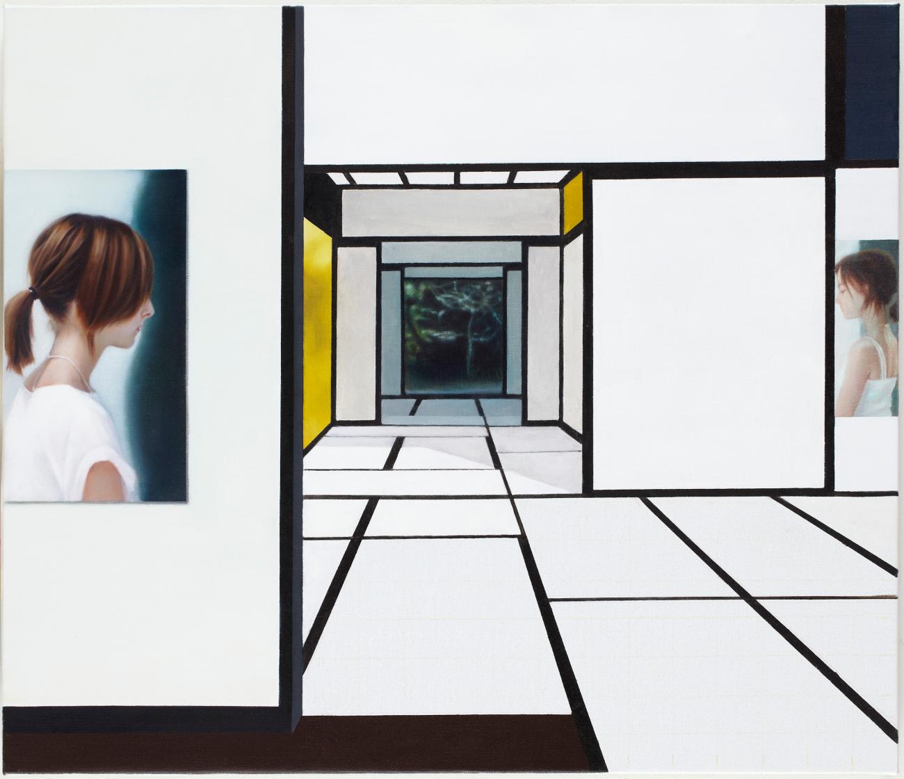 The white area is what stays in my memory, 60 x 70 cm, Private collection