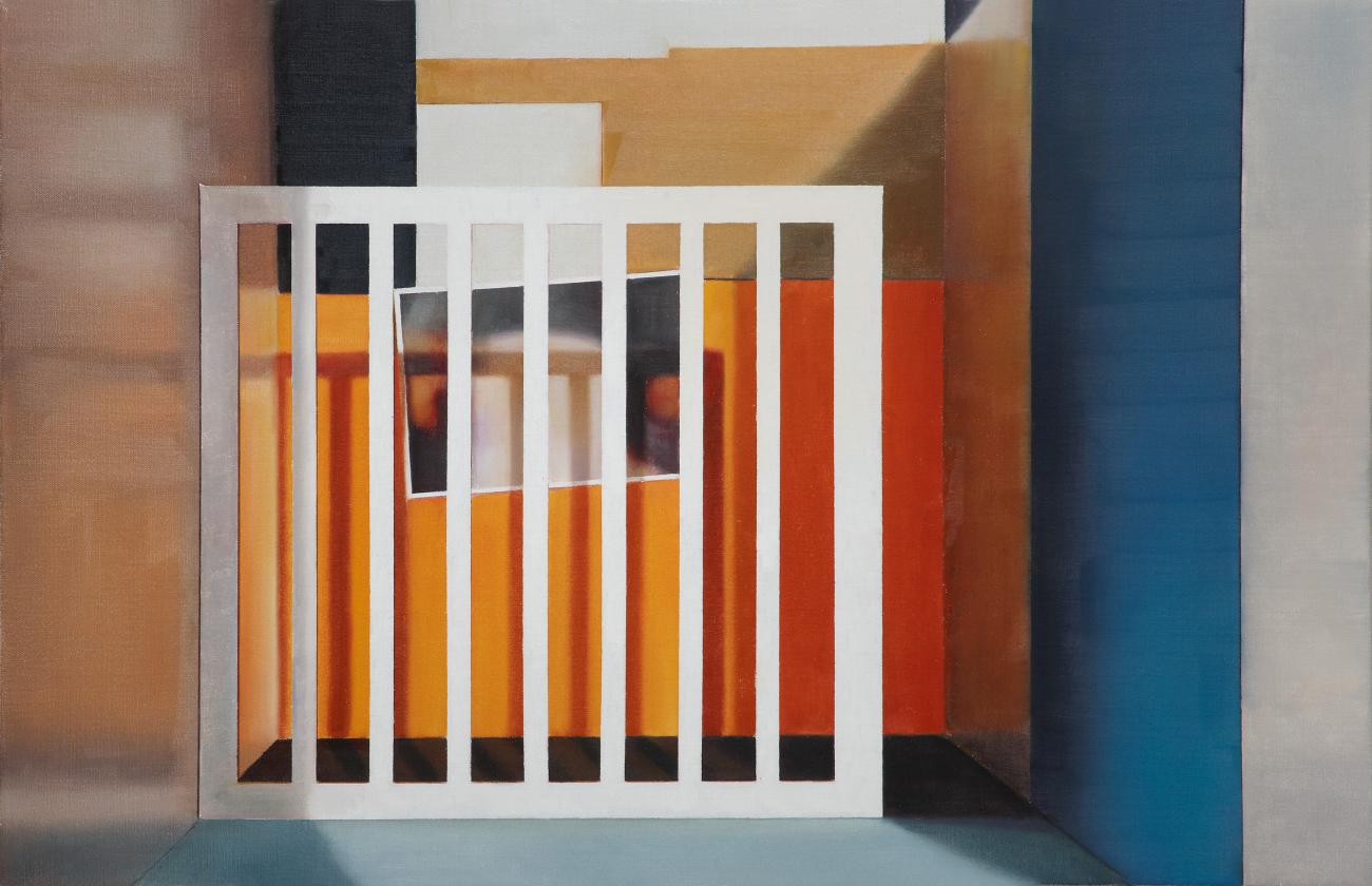 In front but still behind, 45 x 70 cm, Private collection