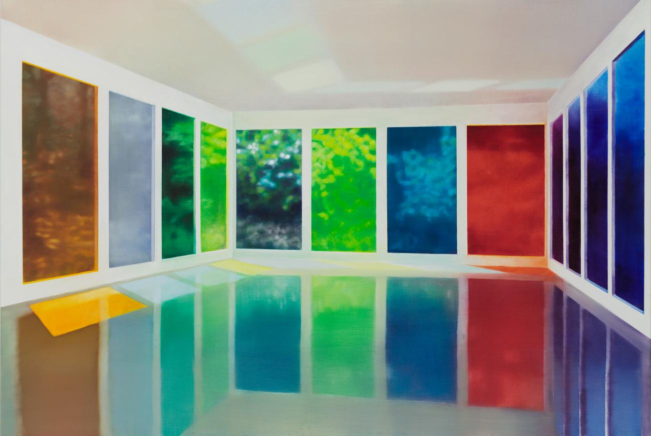 House of Glass, 135 x 200 cm, Private collection