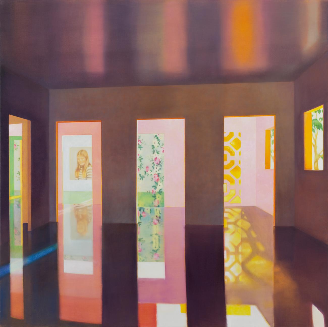 House of Night and Day III, 200 x 200 cm, Private collection