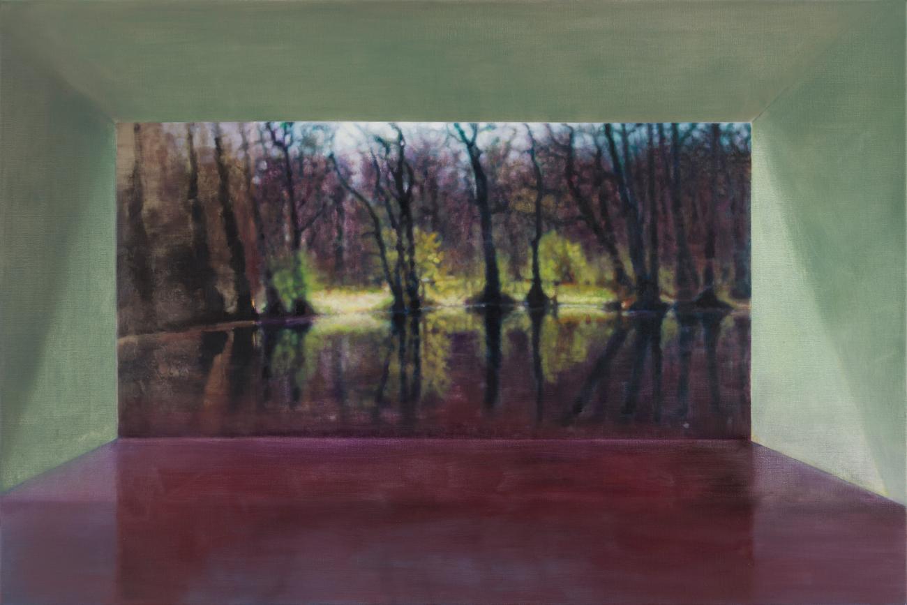 Trådskov II, 2020, 80 x 100 cm
