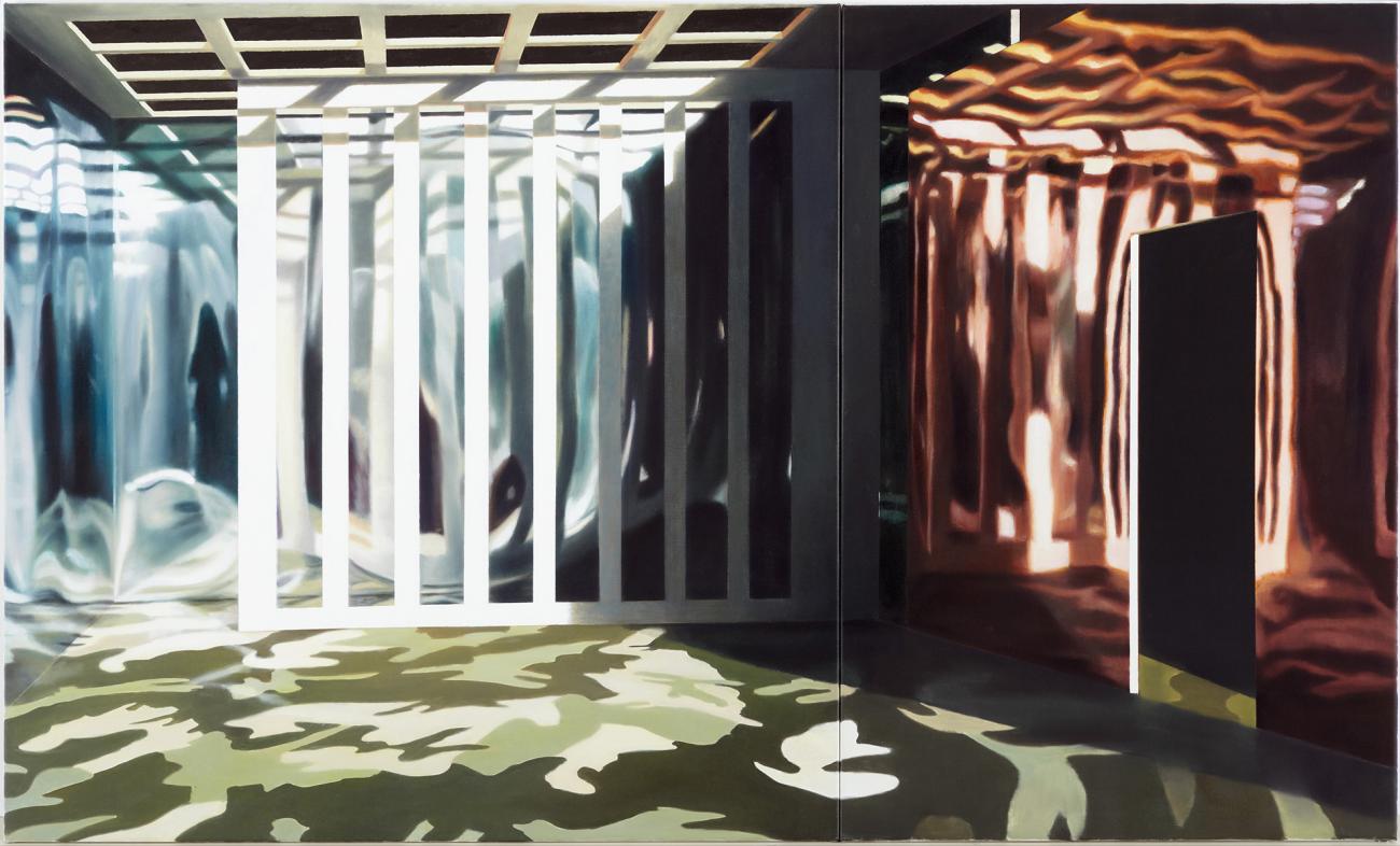 Åbent og Lukket, 120 x 200 cm, Private collection