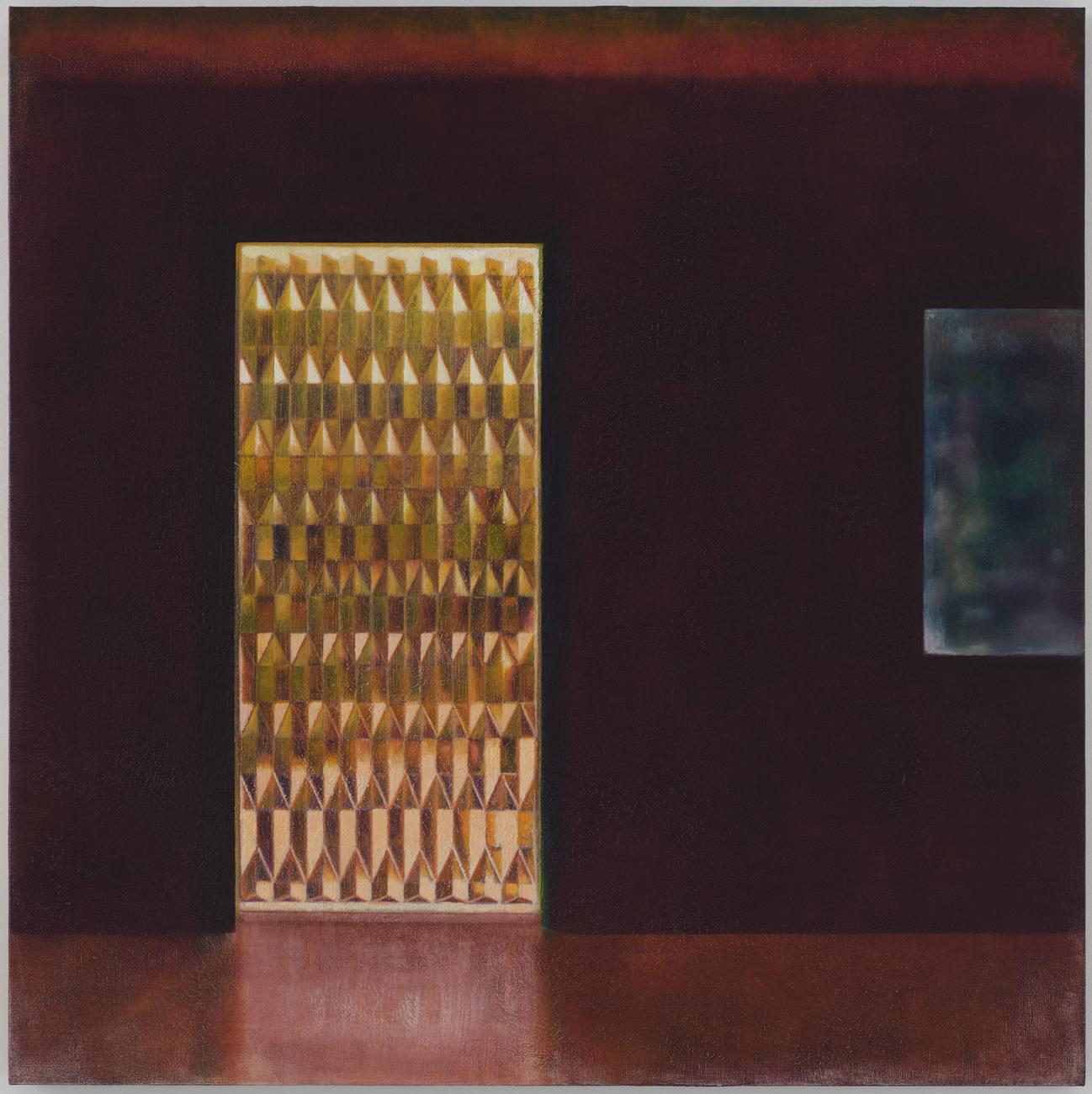 'Glass', oil on canvas, 2023, 100x100 cm.