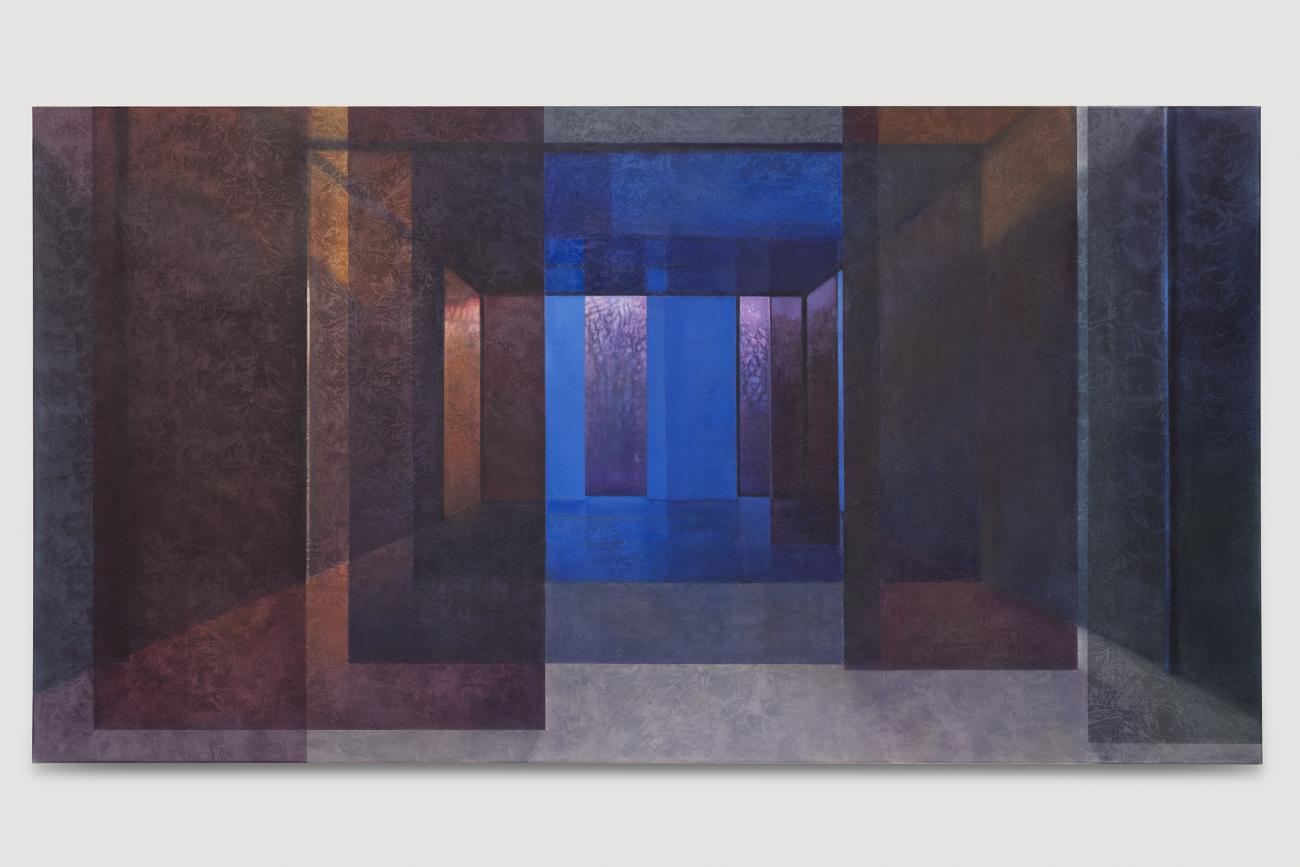 Time and Texture, 2024, oil on Canvas, 160x300cm, Private Collection